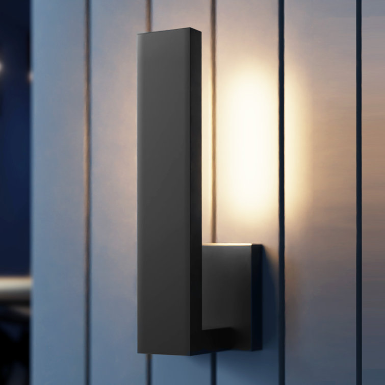 L shaped wall light top